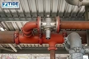 Válvula reductora de presión (PRV) para sistema de aire de planta